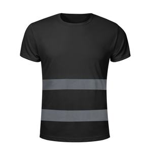 Camiseta Polo Reflectante de Seguridad Amarillo Fluorescente para Guardias de Estacionamiento con Franja Reflectante - Product Image 6