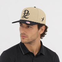 Casquette de baseball 5 panneaux personnalisée pour entreprise de golf, imperméable, respirante, avec logo brodé/PVC, style Gorras