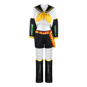 Disfraz de Cosplay de Anime Fale Animation, Traje de Marinero JK de los Gemelos Espejo, Unisex para Adultos, Manga Corta con Pantalones Cortos, Disfraz de Escenario, Verano 2024 - Product Image 4