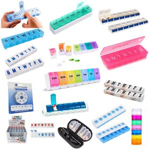 Boîte à pilules en plastique pour 7 jours, vente en gros, collection printemps 2024, pour voyage - Product Image 1