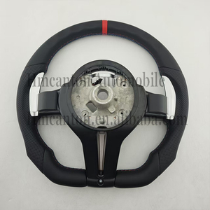 พวงมาลัยรถยนต์หนังรูระบายอากาศสีแดง M1 M2 รุ่นยอดนิยมสำหรับ BMW ซีรีส์ 3 ซีรีส์ 5 F10 F20 F30 F90 F01 F02 - Product Image 2