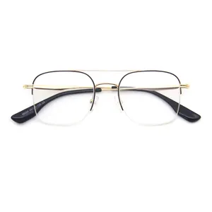 金属眼鏡フレーム眼鏡プレーンガラス眼鏡フレームステンレス光学ブランド眼鏡フレーム