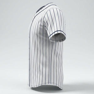 Camiseta de Béisbol Unisex con Botones, Letras y Números Cosidos, Uniforme de Béisbol Personalizado, 100% Poliéster Transpirable - Product Image 3