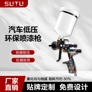 Súng phun khí nén Sutu 5800, đầu phun thép không gỉ 1.3mm, bình chứa 600ml, dùng cho xe hơi, đồ nội thất, phun sơn, phun sương mịn - Product Image 3