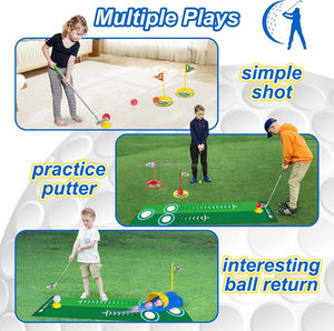 Chipping <strong>Casual</strong> <strong>Golf</strong> Training Swing Mats <strong>Game</strong> <strong>Set</strong> <strong>Golf</strong> Chipping <strong>Game</strong> <strong>Golf</strong> Putting Mat with 8 Balls Indoor Outdoor Toys for Kids - Product Image 2