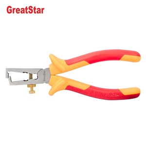 6" 152mm 1000V VDE Approved Steel Insulated <b>Wire</b> <b>Stripper</b> Plier Dual-material Comfort Grip Handle for DIY Cutting OEM - Product Image 3