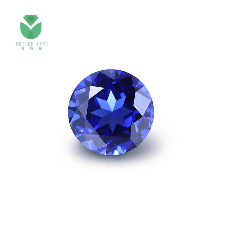 Vente en gros, saphir en vrac, 1-5 Carat, véritable saphir synthétique, pierre précieuse bleue, prix de vente