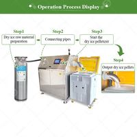 Machine de production automatique de granulés de glace sèche CO2 industrielle, mini-pelletiseur de glace carbonique à prix compétitif