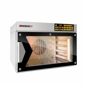 Four à convection à air chaud commercial portable à 4 plateaux, petit format, équipement de boulangerie avec fonction de torréfaction automatique pour le pain et les noix - Product Image 6