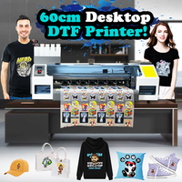 Imprimante DTF haute vitesse 60 cm avec doubles têtes XP600 I1600 I3200 pour machine d'impression de vêtements et de t-shirts