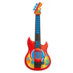 En popüler müzik oyuncak elektro gitar seti iki modu basın düğmeler müzik çocuklar için piller