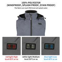 Manteau chauffant d'hiver pour l'extérieur Femmes USB Batterie rechargeable Graphène Gilet chauffant électrique Vestes Hommes