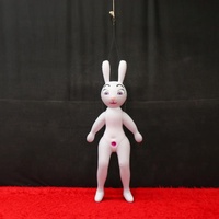 Jouet gonflable en PVC Hongyi, poupée lapin gonflable SPH, grand jouet gonflable animal de dessin animé