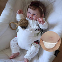 Poupées Reborn Bébé Fille Garçon Singe en Silicone Fabriquées en Chine, Trousse de Change pour Nouveau-Né Liquide