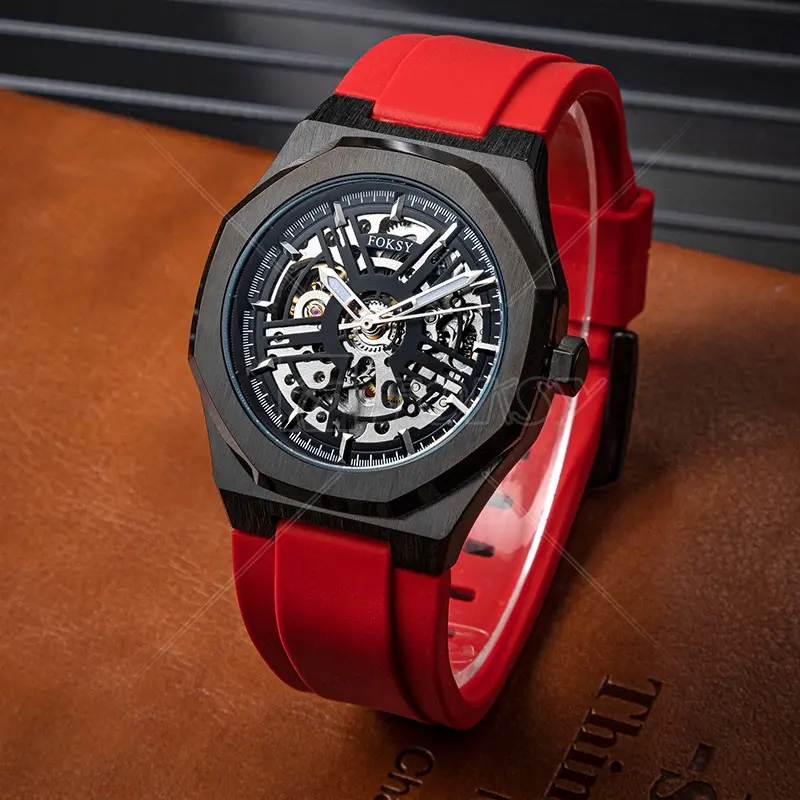 High Quality Small Order OEM Customize Create Brand Custom Face Dial Logo Luxury Automatic Men Watch Manufacturer Maker