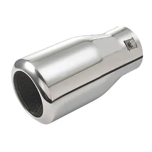 Bán Buôn 3 "Universal Thép Không Gỉ Bền Ống Đuôi Muffler Mẹo Với Cộng Hưởng Lưới Inside-YFX-0017