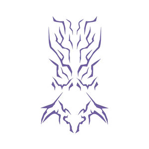 Disfraz de Cazador de Demonios de Dibujos Animados 2025, Adhesivo de Tatuaje Morado de Rumi, Accesorios para Disfraces de Halloween, Accesorios para Fiestas de Disfraces - Product Image 2