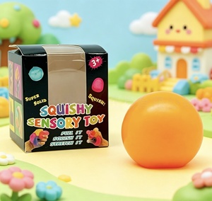 <b>Macaron</b> Round Stress Relief Squeeze Ball Soft Sensory Fidget Toy for Kids Adults Home Office and Travel Use - Product Image 5