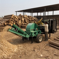 Broyeur de bois pour champignons Tree Care Company CMX-1000, conception mobile, châssis en acier profilé, moteur diesel 155 CV, faible bruit