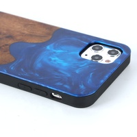 2024 nouveau TPU anti-déflagrant bord artisanat cadeaux résine bois étui pour Iphone 12 se2 8plus 15promax