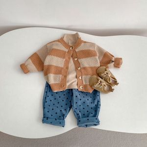 Cardigan tricoté pour nouveau-né, veste en tricot tendance pour bébé, cardigan chaud pour bébé fille, <span class=keywords><strong>pull</strong></span> pour bébé garçon - Product Image 5