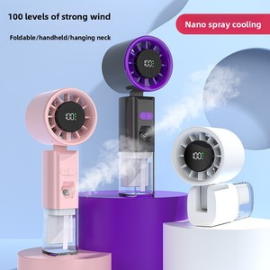 Nouveau modèle transfrontalier JY02 – <span class=keywords><strong>Ventilateur</strong></span> hydratant portable à nano-pulvérisation, humidificateur extérieur haute vitesse avec moteur turbo sans balais - Product Image 5