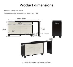 600676 Quanu Cómoda <span class=keywords><strong>de</strong></span> 6 cajones, tocador <span class=keywords><strong>de</strong></span> diseño vintage nuevo <span class=keywords><strong>para</strong></span> <span class=keywords><strong>niñas</strong></span>, tocador <span class=keywords><strong>de</strong></span> <span class=keywords><strong>maquillaje</strong></span> moderno 2026 <span class=keywords><strong>para</strong></span> mujer - Product Image 4