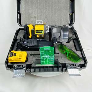 Лазерный нивелир DEWA DW089LG 12V Li-ion с самовыравниванием, 360° °   Горизонтальный и вертикальный зеленый луч с трехсторонним охватом - Product Image 5