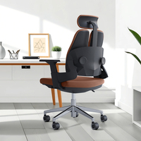 Fabricants chinois chaise ergonomique charge 150kg vente en gros dos fendu réglable pivotant patron confort chaise de bureau