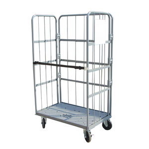 Chariot de transport de marchandises pliable en acier au carbone de grande taille personnalisé Midwell pour entrepôt logistique, conteneur à roulettes 350 kg - Product Image 2