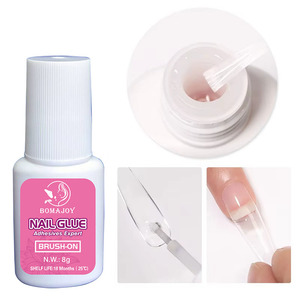 Nueva llegada 8g de pegamento de uñas respetuoso con el medio ambiente no blanqueador de gama alta con embalaje de <span class=keywords><strong>tarjeta</strong></span> Blíster - Product Image 2