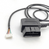 Câble de raccordement OBD de type L à 16 broches en cuivre vers connecteur JST Molex XH PHR ABS pour outil de diagnostic de véhicule OBD