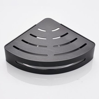 Étagère d'angle murale pour douche avec crochets, adhésive, pour salle de bain, toilettes, cuisine, rangement, sans perçage