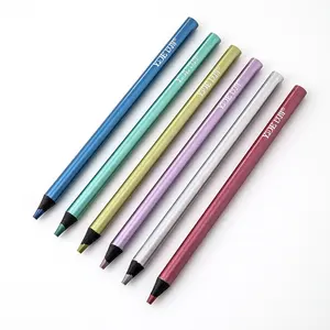 Высокое качество канцелярские металлические цветные карандаши черного дерева карандаш с 5 мм высококачественный металлический свинцовый большой цветной карандаш