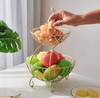 Panier de rangement en fil métallique blanc réutilisable, direct usine, économique, pour tiroirs, supports sur pied, organisateurs de fruits et étagères à légumes