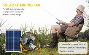 Ventilador con batería de 16 pulgadas, ventilador de suelo recargable, funciona hasta 25 horas, ventiladores inalámbricos para exteriores de alta velocidad con alimentación de hasta 25 horas, - Product Image 5