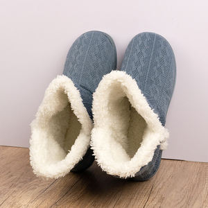 حذاء بوت جاكار محبوك بألوان مخصصة بتصميم جديد من النوع المفتوح لفصل الشتاء من المصنع مباشرة - Product Image 2