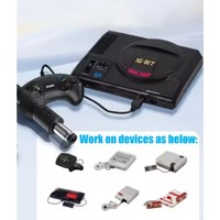 Câble d'extension de charge haute vitesse Type-C noir durable de 1,8 m pour Sega Genesis/SEGA Gaming Hardware SNES/NES/FC DC5.5X2.1 PVC