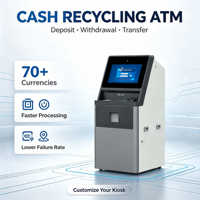 Cajero Automático Multid denominación para Depósito y Retiro de Efectivo con Reciclaje de Billetes, Seguimiento de Serie y Detección de Billetes Falsos - Terminal Bancaria