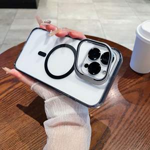 Funda para iPhone 17 Pro Max, transparente, con soporte magnético para lentes, película protectora para lentes, funda completa anticaídas - Product Image 6
