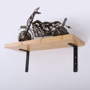 Soporte en forma de L de hierro negro Haidibos de 125x75 mm, conector de soporte de estante en ángulo recto de 90 grados para muebles y paletas - Product Image 1