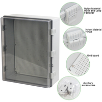 Boîte de distribution extérieure étanche IP67 en plastique ABS FAMETO, boîte de combinaison PV 300x200x170 avec couvercle transparent pour applications électriques