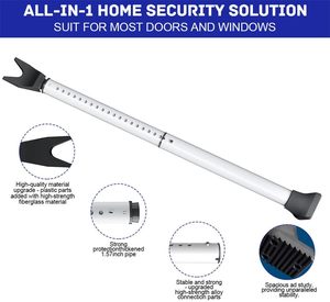 Barres de sécurité en fer réglables de haute qualité Design moderne Patio boulons de porte en verre coulissante Fenêtres Installation facile vente par correspondance - Product Image 3