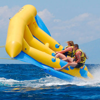 Flotteur gonflable Tube de pêche Bateau volant Ponton Blow up Banana Boats 6 sièges