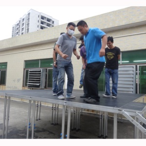 Height adjustable aluminum <b>stage</b> portable <b>stage</b> <b>platform</b> for small concert events - Product Image 2
