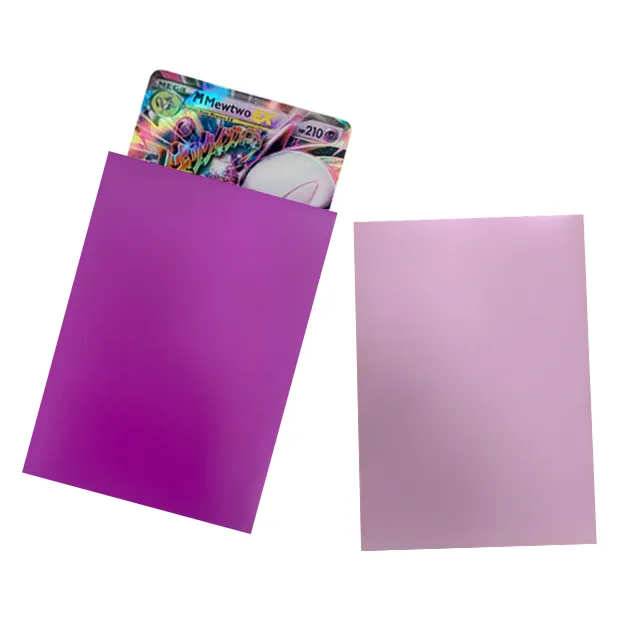 High Quality Card Sleeves Matte Custom Printing Plastic Trading Game Sport Yugioh Hologram Card Holder Packaging