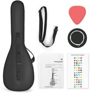 Ukulele <span class=keywords><strong>de</strong></span> concert HUASHENG 23 pouces, cordes en nylon, touche en ébène, corps en acajou, pour adulte débutant, enfant, pack <span class=keywords><strong>guitare</strong></span> hawaïenne miniature - Product Image 6