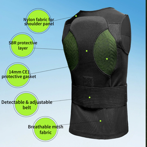 Gilet de <span class=keywords><strong>protection</strong></span> pour le <span class=keywords><strong>ski</strong></span> de sport pour adultes certifié CE avec ceinture de taille réglable, anti-chute, respirant, absorbant les chocs, <span class=keywords><strong>protection</strong></span> de la <span class=keywords><strong>colonne</strong></span> <span class=keywords><strong>vertébrale</strong></span> et du dos - Product Image 4