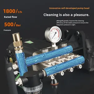 <span class=keywords><strong>Pompa</strong></span> a Pistone ad Altissima <span class=keywords><strong>Pressione</strong></span> da 500 kg per Idropulitrice, in Acciaio Inossidabile, per Rimozione Ruggine e Vernice - Product Image 4