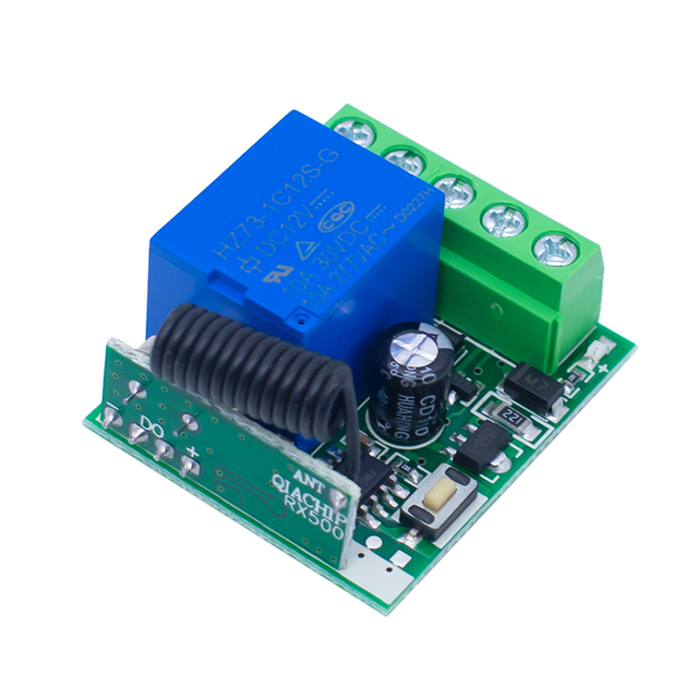 RF Transmitter 433 Mhz Remote Controls with Wireless Remote Control Switch DC 12V 1CH relay Receiver Module